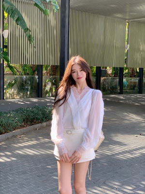 ByYou 2025新款法式白色半身短裙裤女防走光高腰显瘦a字包臀裙裤