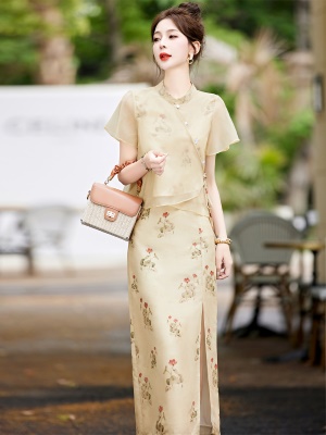 中国风女装套装轻奢高级感夏装搭配一整套活泼减龄半身裙两件套
