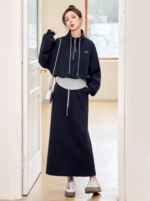 高端精致拼接卫衣套装女2025春季新款今年流行漂亮休闲运动两件套