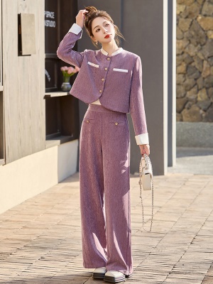 爆款轻奢小香风套装女2025新款春装高级感女人味时尚洋气两件套裤