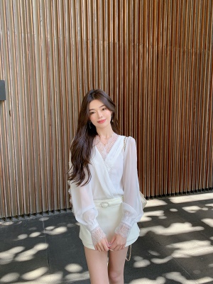 ByYou 2025新款法式白色半身短裙裤女防走光高腰显瘦a字包臀裙裤