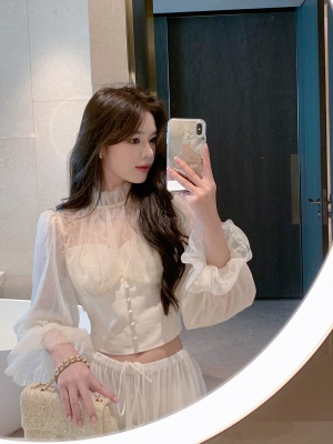 ByYou 秋冬新款天丝羊毛针织白色半身裙长款抽绳松紧高腰显瘦裙子