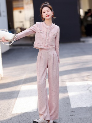 港风小香风套装女2025春装新款淑女气质小洋装御姐炸街爆款两件套