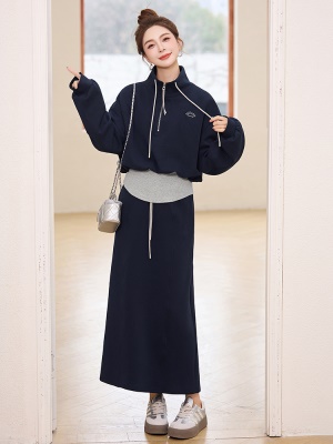 高端精致拼接卫衣套装女2025春季新款今年流行漂亮休闲运动两件套