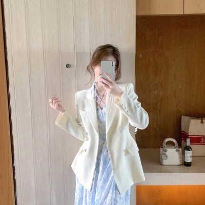 ByYou2025新款早春青花瓷系列高级感气质碎花连衣裙收腰长款a字裙