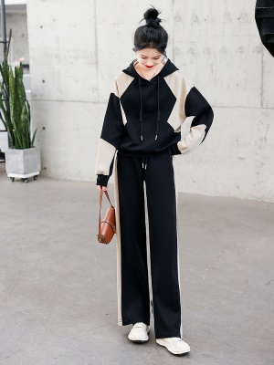 早春卫衣休闲运动套装女春秋2025年新款穿搭时尚巨显瘦遮肉两件套