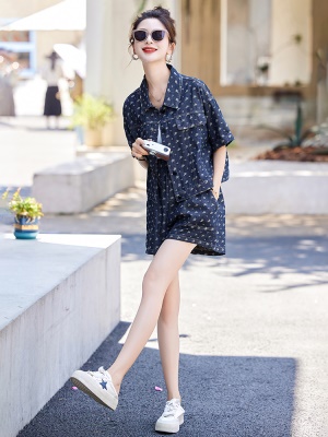 今年流行短裤套装女2025夏装新款网红爆款小个子欧货薄牛仔两件套