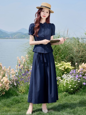 巨好看大方得体裙裤套装女2025夏季新款时尚减龄遮肉贵夫人两件套