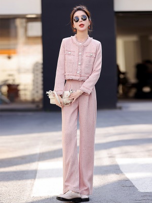 港风小香风套装女2025春装新款淑女气质小洋装御姐炸街爆款两件套