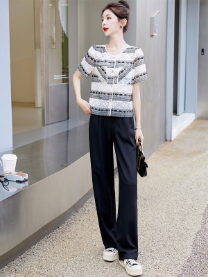 蕾丝小香风套装女夏2025年新款显瘦时尚活泼减龄高级感两件套欧货