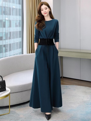 御姐女神范阔腿裤套装女2025年春秋新款气质减龄高级感名媛两件套