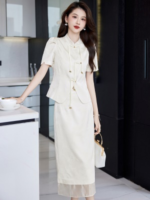 新中式国风流行套装女夏2025新款贵夫人时尚高端大气半身裙两件套