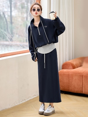 高端精致拼接卫衣套装女2025春季新款今年流行漂亮休闲运动两件套