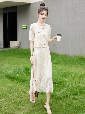 小香风成套搭配减龄套装女夏新款气质小个子高级感漂亮两件套裙装