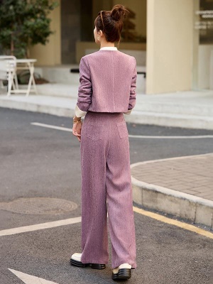 爆款轻奢小香风套装女2025新款春装高级感女人味时尚洋气两件套裤