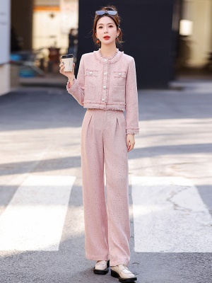 港风小香风套装女2025春装新款淑女气质小洋装御姐炸街爆款两件套