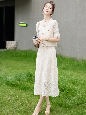 小香风成套搭配减龄套装女夏新款气质小个子高级感漂亮两件套裙装