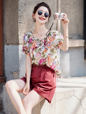 欧洲站别致短裤套装女2025夏季新款网红爆款时尚显高小个子两件套