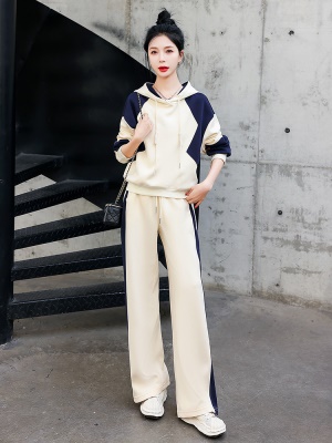 早春卫衣休闲运动套装女春秋2025年新款穿搭时尚巨显瘦遮肉两件套