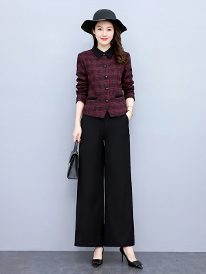 千鸟格小香风短款外套女2025春秋新款显瘦高端职业女神范上衣欧货