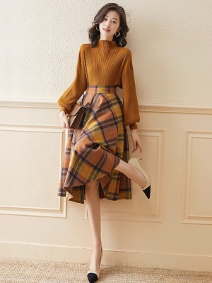 2025秋季新款小香风套装裙气质高级感名媛毛衣半身裙子两件套秋冬