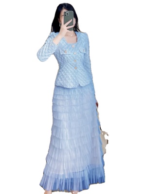 小香风套装裙秋季新款女时尚气质高端连衣裙两件套高级感宴会礼服