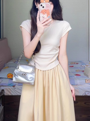 小香风夏季两件套连衣裙显瘦上衣裙子搭配一整套气质休闲套装裙女