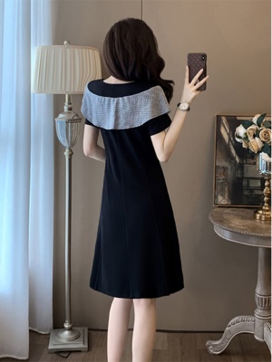 赫本黑色修身显瘦连衣裙女夏季气质小个子晚礼服高级感显瘦小黑裙