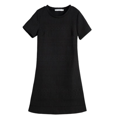 法式高级感小个子白色连衣裙夏小香风短袖气质修身显瘦裙子女夏天