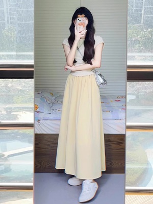 小香风夏季两件套连衣裙显瘦上衣裙子搭配一整套气质休闲套装裙女