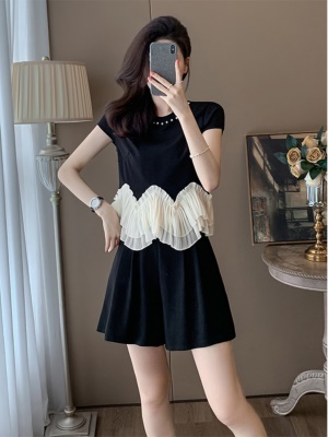 小香风时尚套装女夏季显瘦洋气穿搭小个子炸街休闲运动短裤两件套