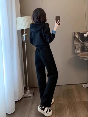 高级感气质时尚穿搭一整套装女秋季休闲运动卫衣阔腿裤两件套洋气