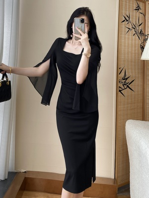 宴会伴娘晚礼服裙轻奢小众高端连衣裙2025早秋季新款女装包臀长裙