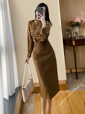 高级感气质名媛职业套装裙2025早秋装新款小香风连衣裙两件套秋季