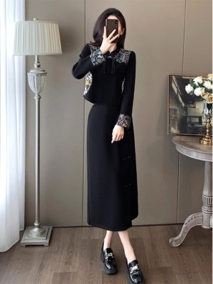 新中式国风旗袍套装裙春季秋款女装2025新款洋气时尚半身裙两件套