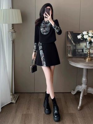 2025新款女中国风旗袍套装裙春装气质高级感小个子中式短裙两件套