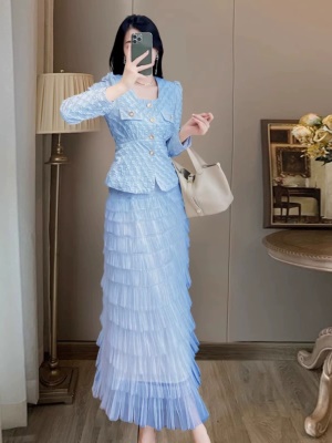 小香风套装裙秋季新款女时尚气质高端连衣裙两件套高级感宴会礼服