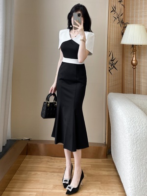 高级感晚礼服宴会轻奢小众高端气质包臀鱼尾连衣裙子女夏2025新款