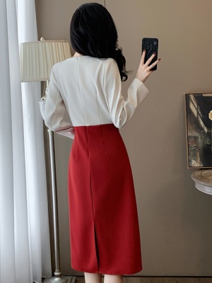 法式轻奢高级感职业连衣裙女2025春秋季新款正式场合气质礼服裙子