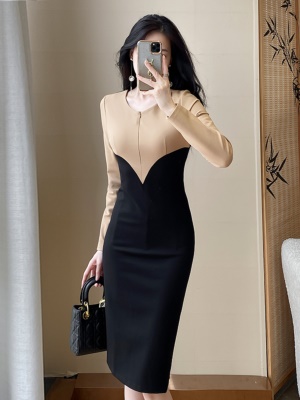 高端通勤ol连衣裙女春季新款2025气质轻奢名媛收腰显瘦职业包臀裙