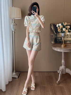 夏季新款显高显瘦优雅气质两件套