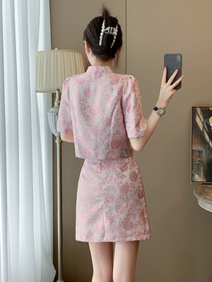 夏季新款显高显瘦优雅气质两件套