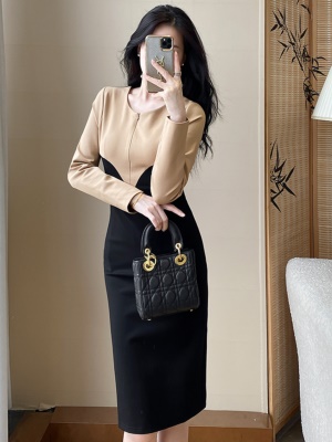 高端通勤ol连衣裙女春季新款2025气质轻奢名媛收腰显瘦职业包臀裙