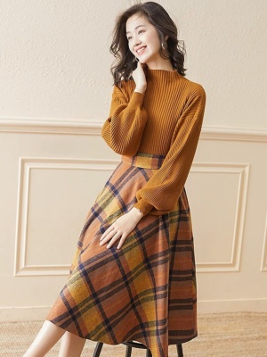 2025秋季新款小香风套装裙气质高级感名媛毛衣半身裙子两件套秋冬