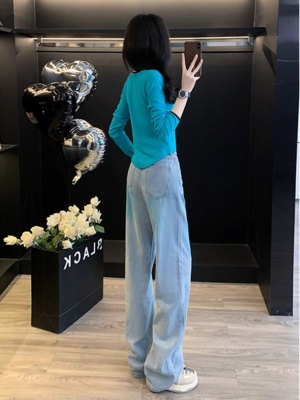 高级感休闲套装女早秋穿搭时尚减龄洋气时髦显瘦上衣牛仔裤两件套