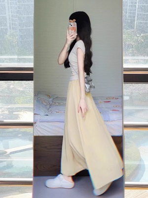 小香风夏季两件套连衣裙显瘦上衣裙子搭配一整套气质休闲套装裙女