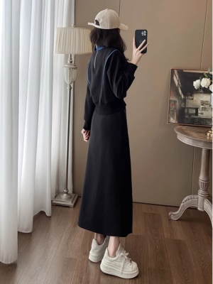 时尚卫衣套装裙女秋季新款穿搭一整套气质高级感上衣半身裙两件套