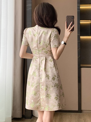 高级感气质女神范改良旗袍连衣裙小个子2025夏季新款中式国风女装