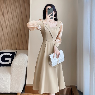 早秋法式连衣裙2025秋季新款女装高级感职业名媛气质高端轻奢裙子