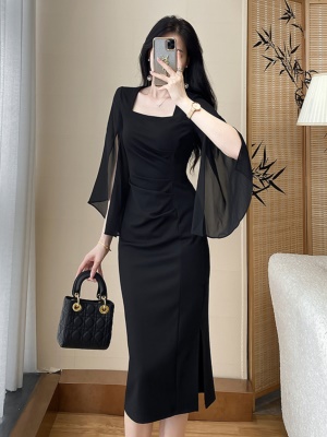 宴会伴娘晚礼服裙轻奢小众高端连衣裙2025早秋季新款女装包臀长裙